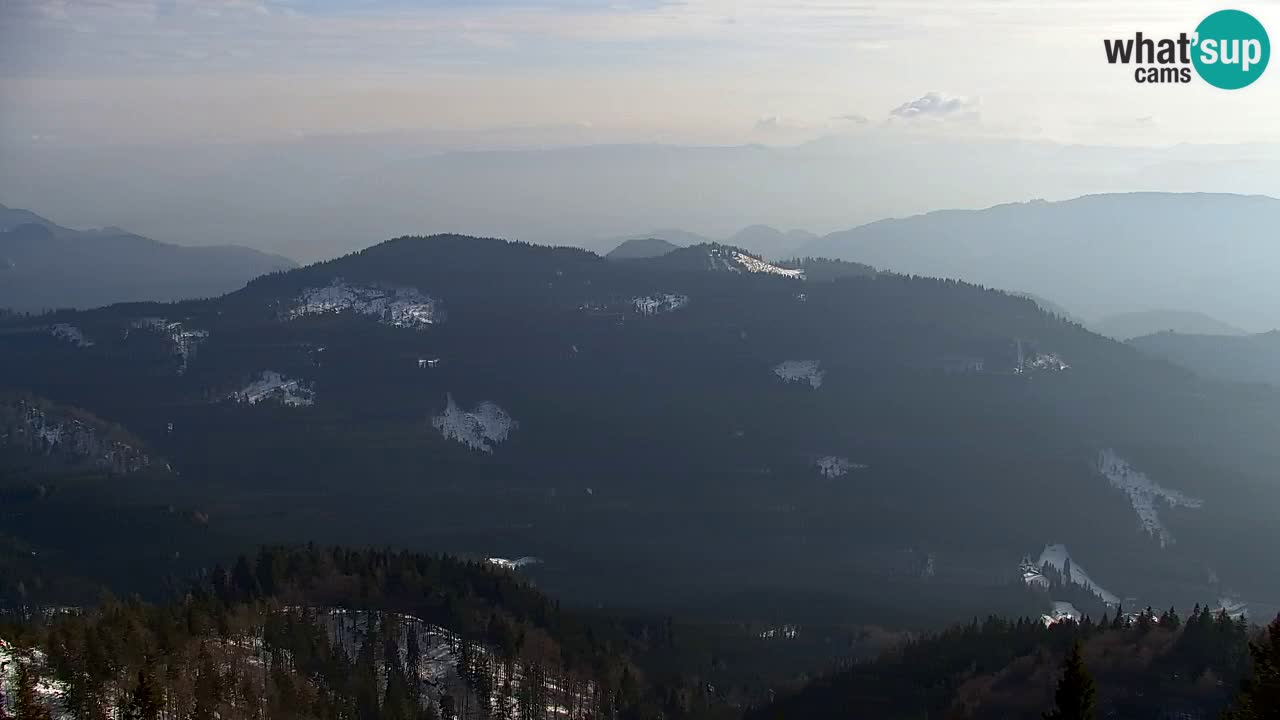 Koča na Golici Webcam (1582 m) – Slowenien