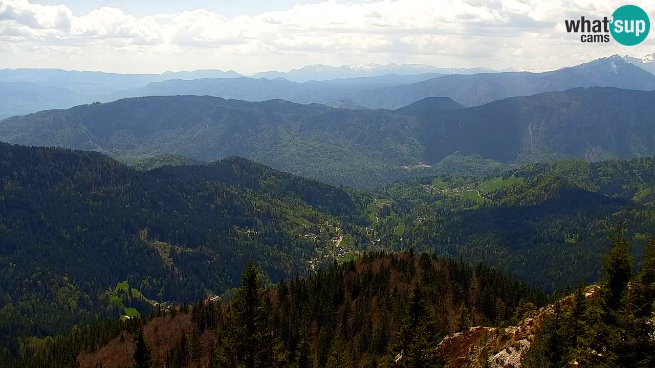 Koča na Golici Webcam (1582 m) – Slowenien