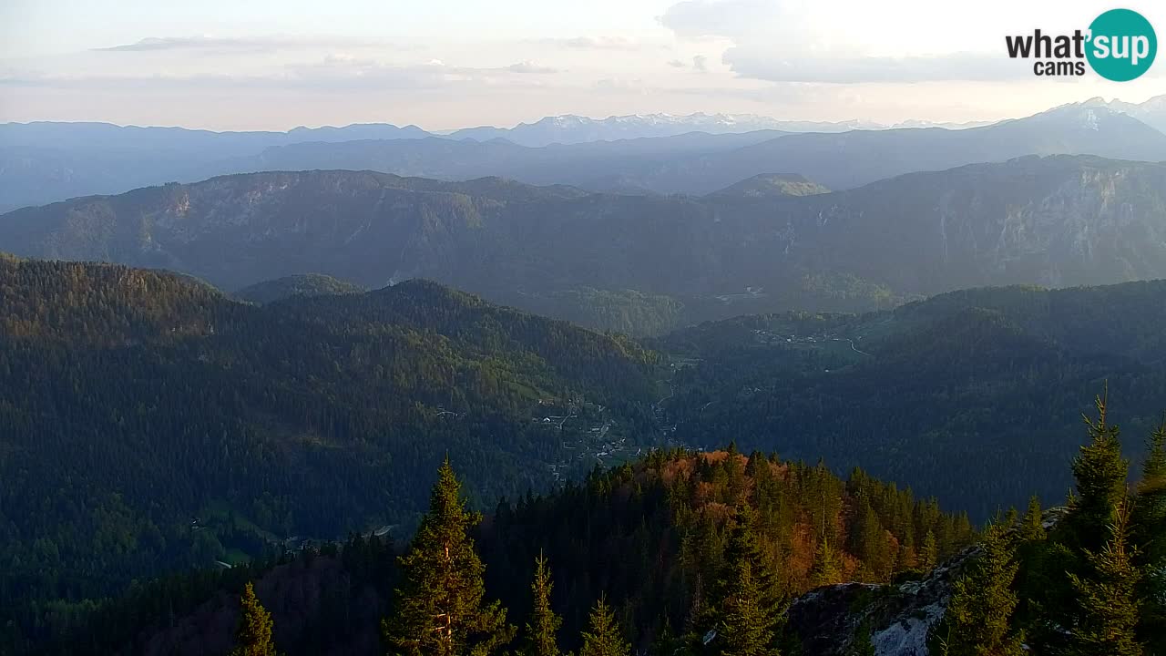 Koča na Golici Webcam (1582 m) – Slowenien