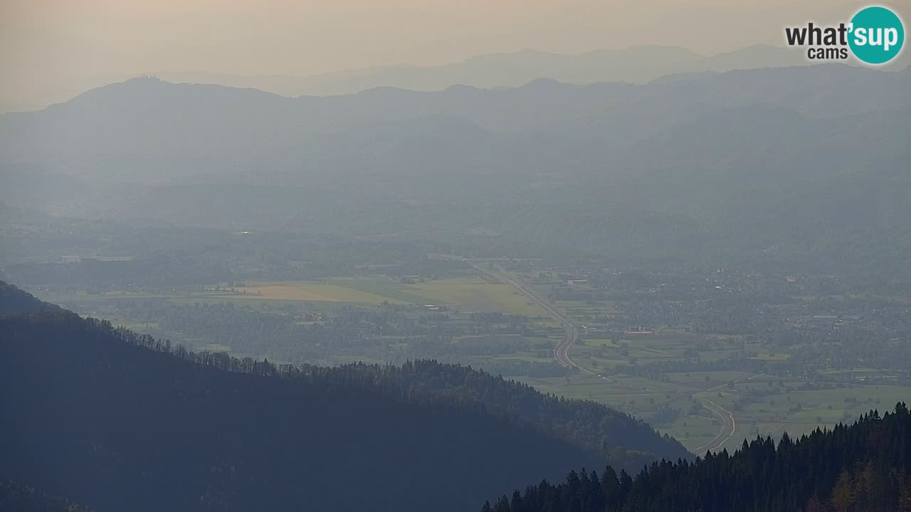 Koča na Golici Webcam (1582 m) – Slowenien
