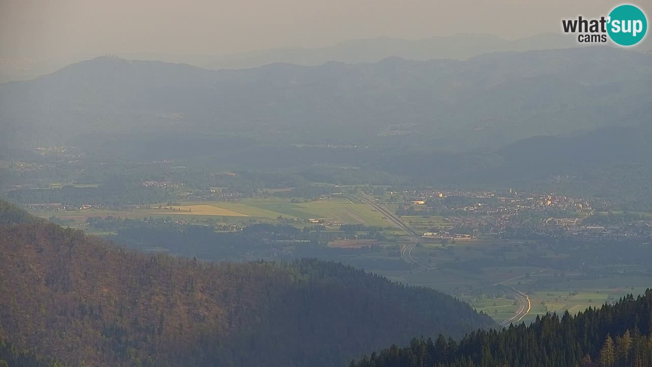 Koča na Golici Webcam (1582 m) – Slowenien