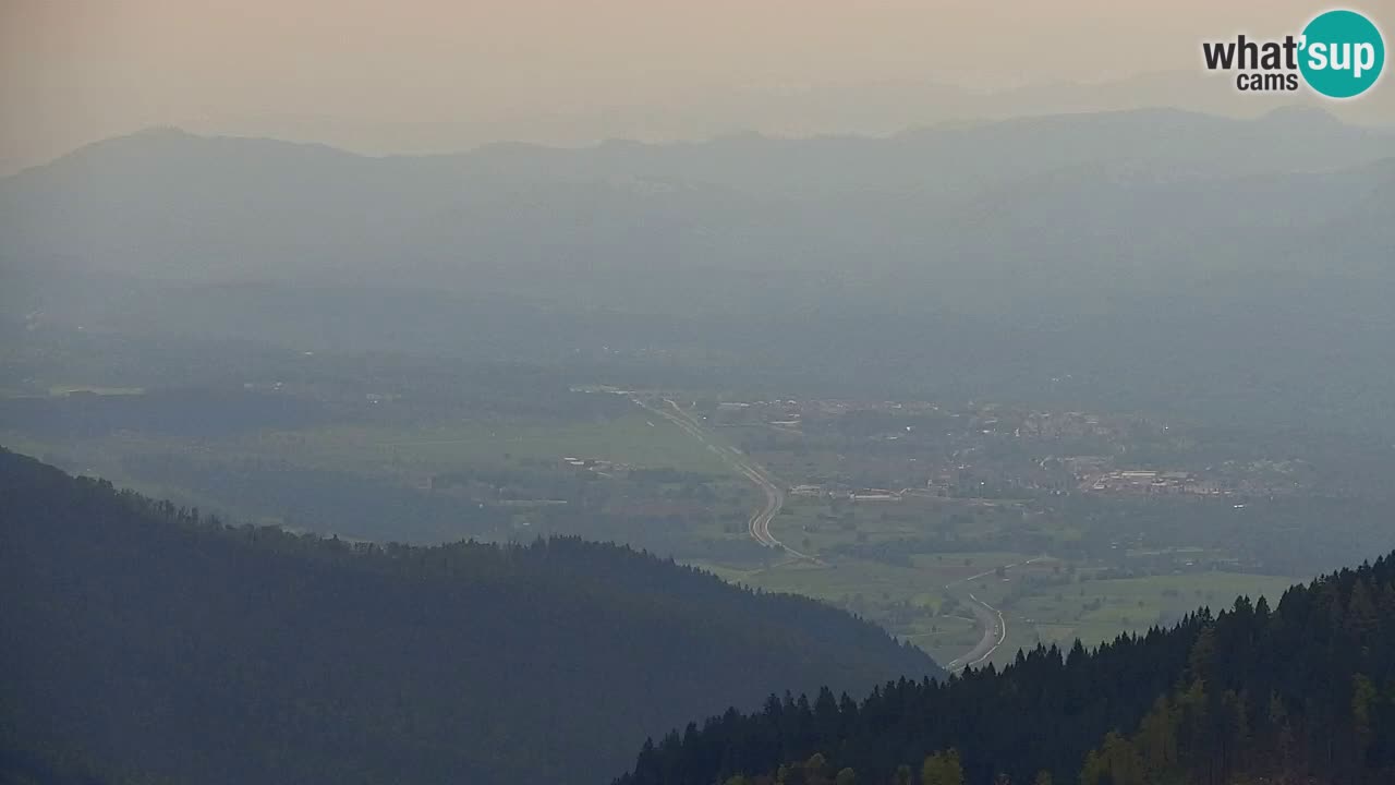 Koča na Golici Webcam (1582 m) – Slowenien