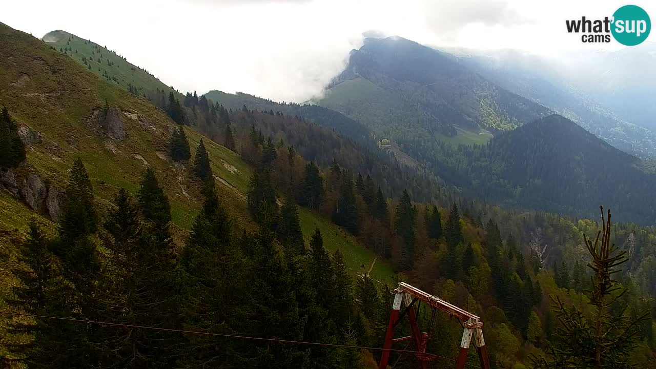 Koča na Golici Webcam (1582 m) – Slowenien