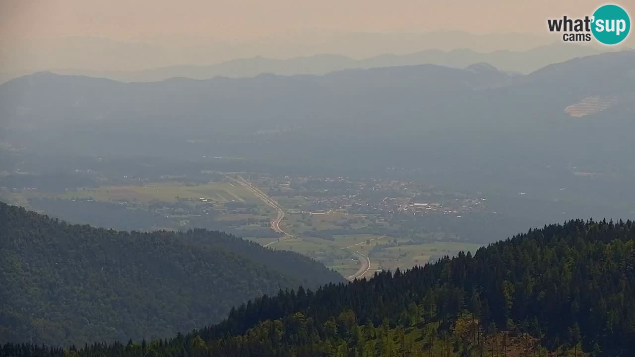 Koča na Golici Webcam (1582 m) – Slowenien