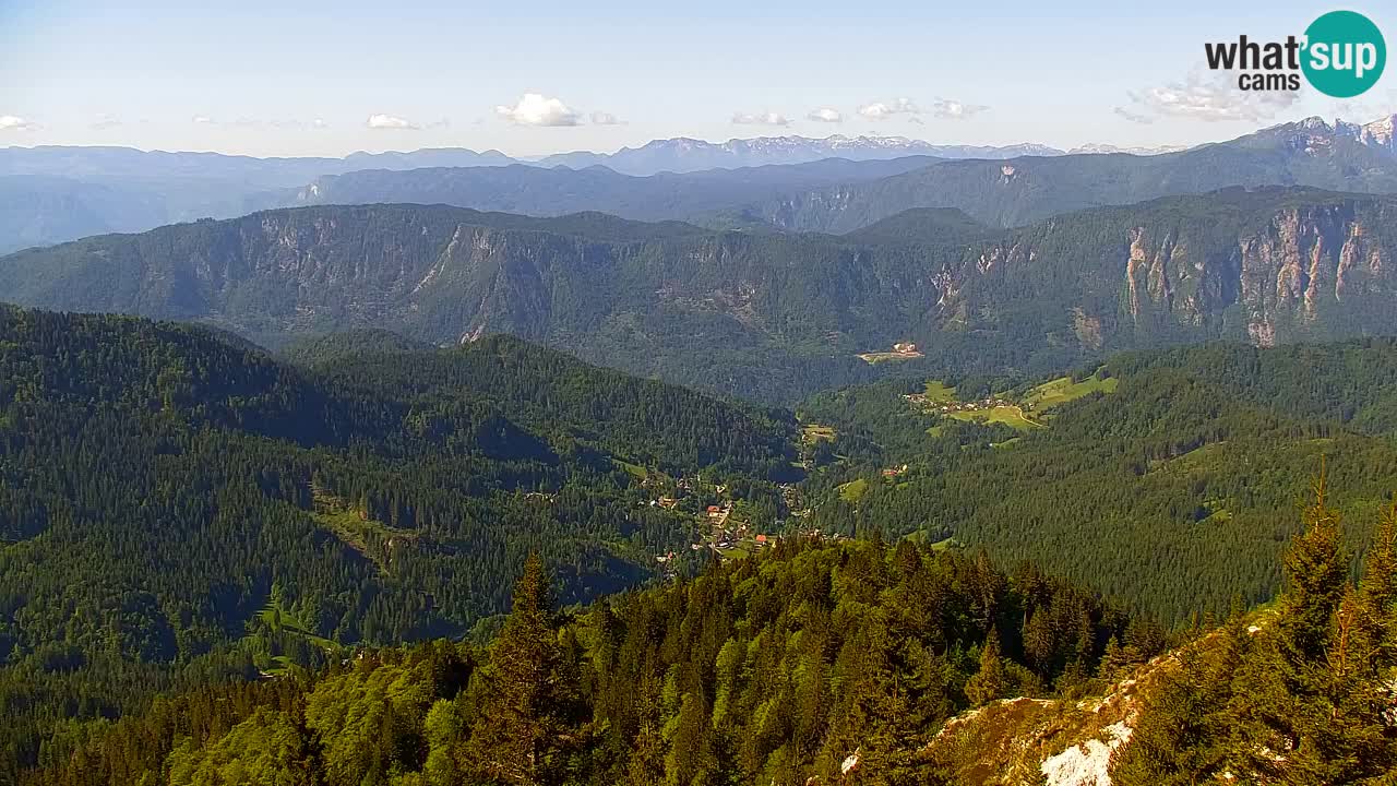 Koča na Golici Webcam (1582 m) – Slowenien