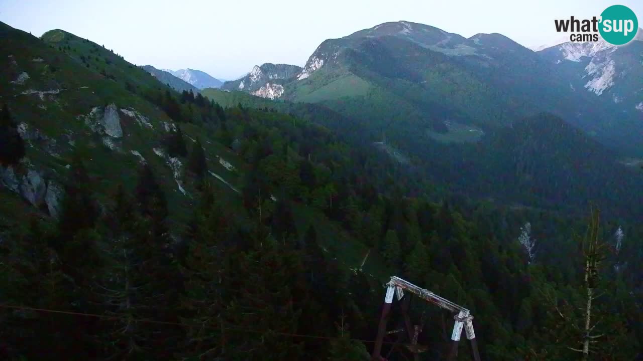 Koča na Golici Webcam (1582 m) – Slowenien