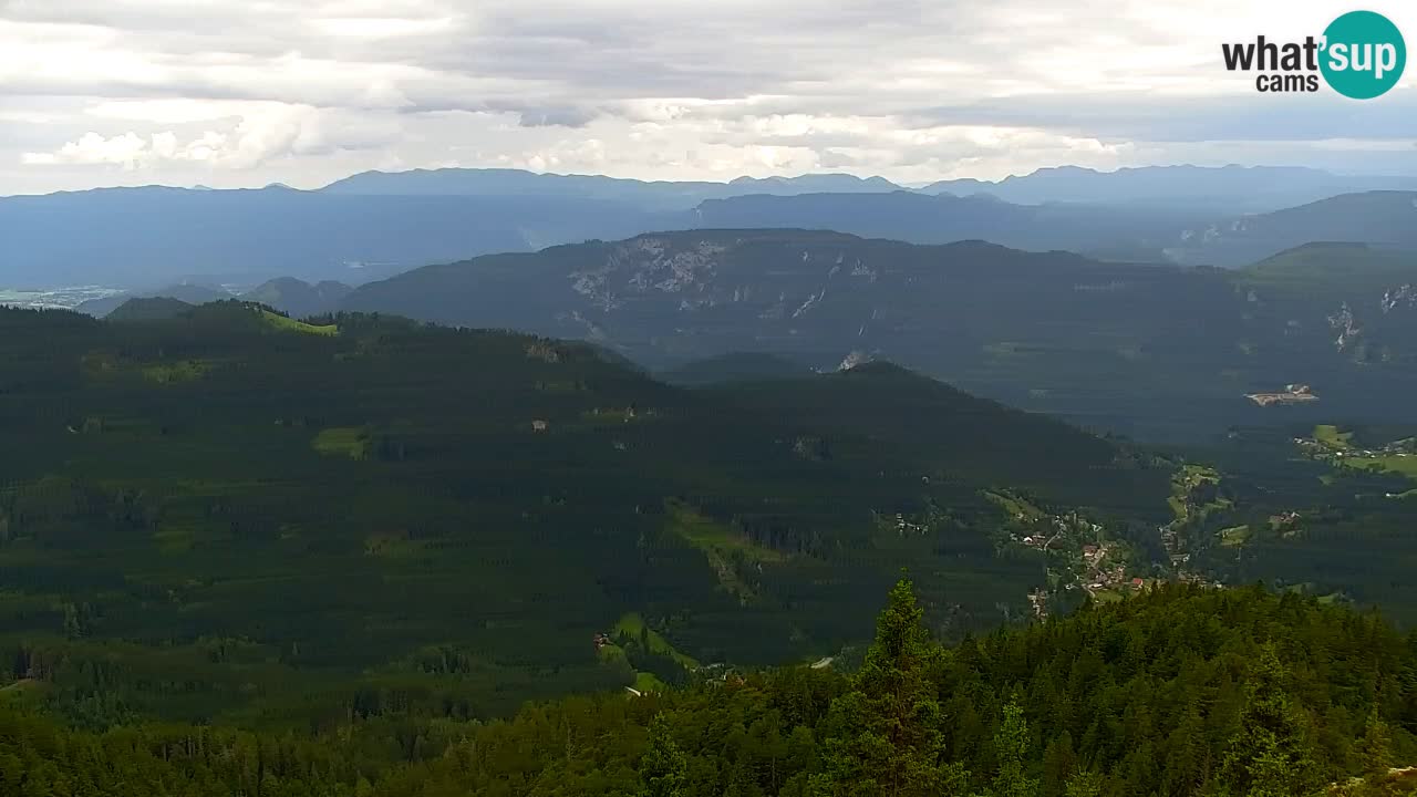 Koča na Golici Webcam (1582 m) – Slowenien