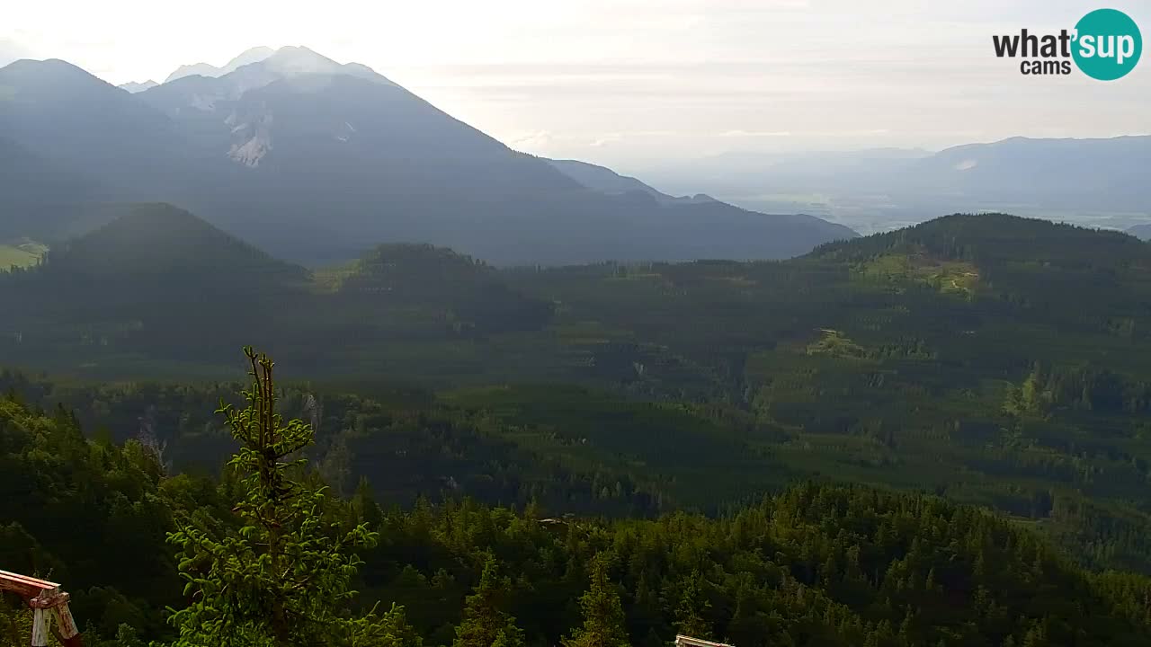 Koča na Golici Webcam (1582 m) – Slowenien