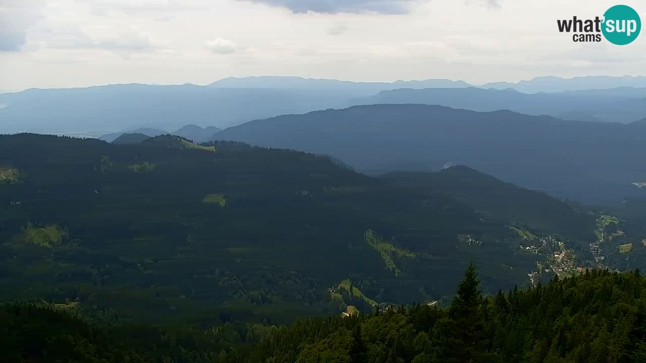 Koča na Golici Webcam (1582 m) – Slowenien