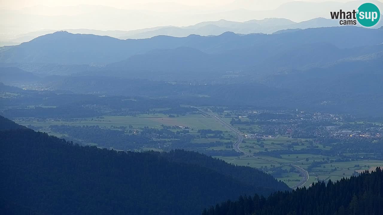 Koča na Golici Webcam (1582 m) – Slowenien