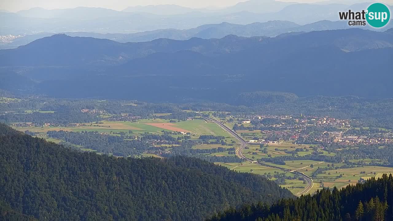 Koča na Golici Webcam (1582 m) – Slowenien