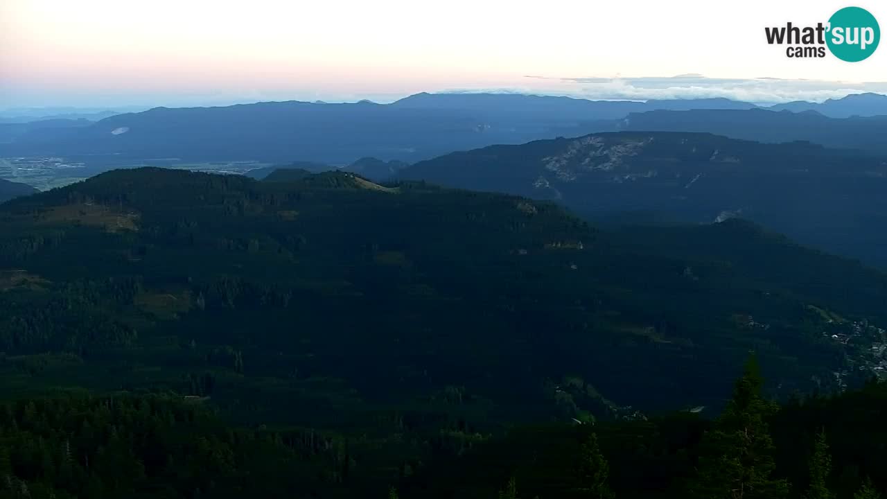 Koča na Golici Webcam (1582 m) – Slowenien