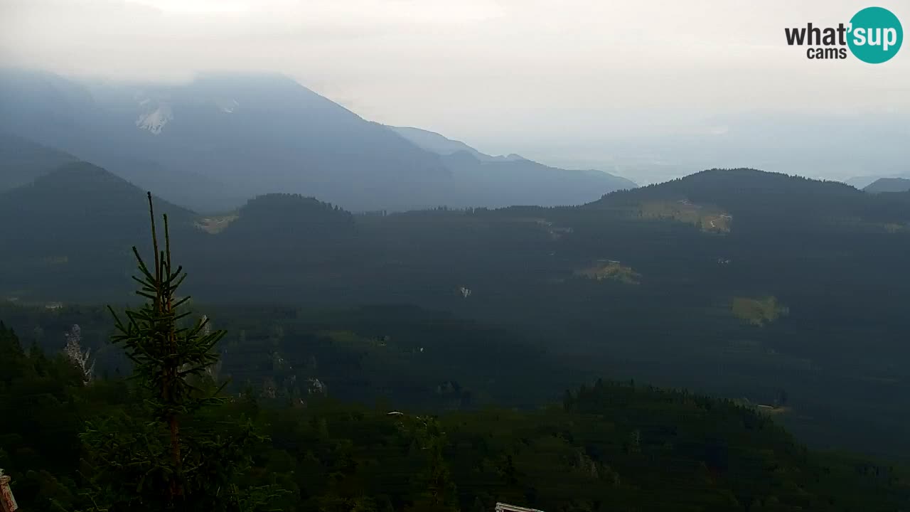 Koča na Golici Webcam (1582 m) – Slowenien