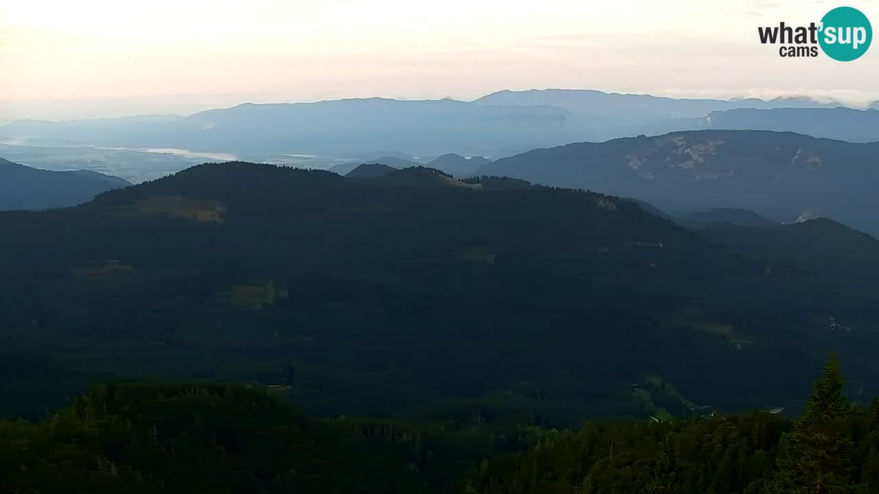 Koča na Golici Webcam (1582 m) – Slowenien