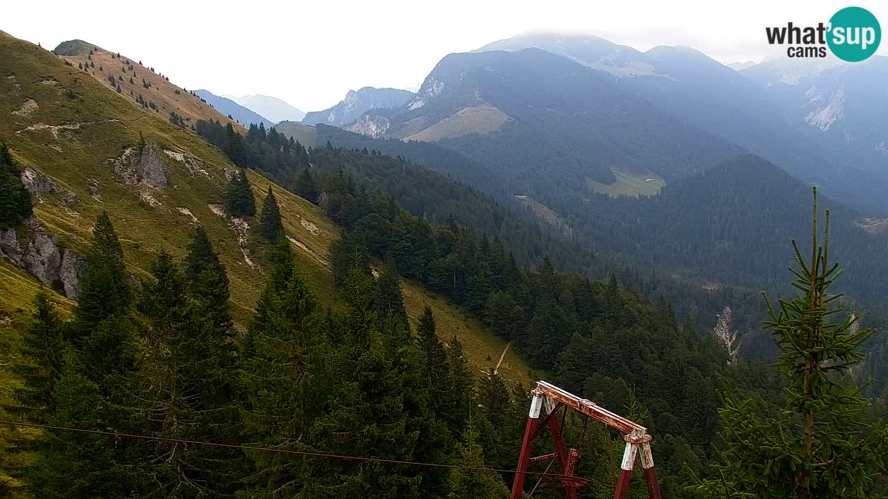 Koča na Golici Webcam (1582 m) – Slowenien