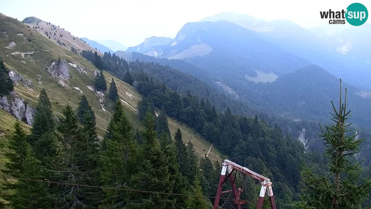 Koča na Golici Webcam (1582 m) – Slowenien