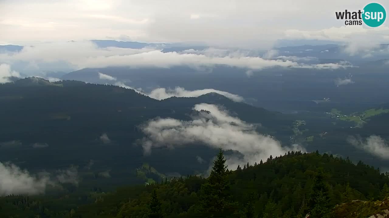 Koča na Golici Webcam (1582 m) – Slowenien