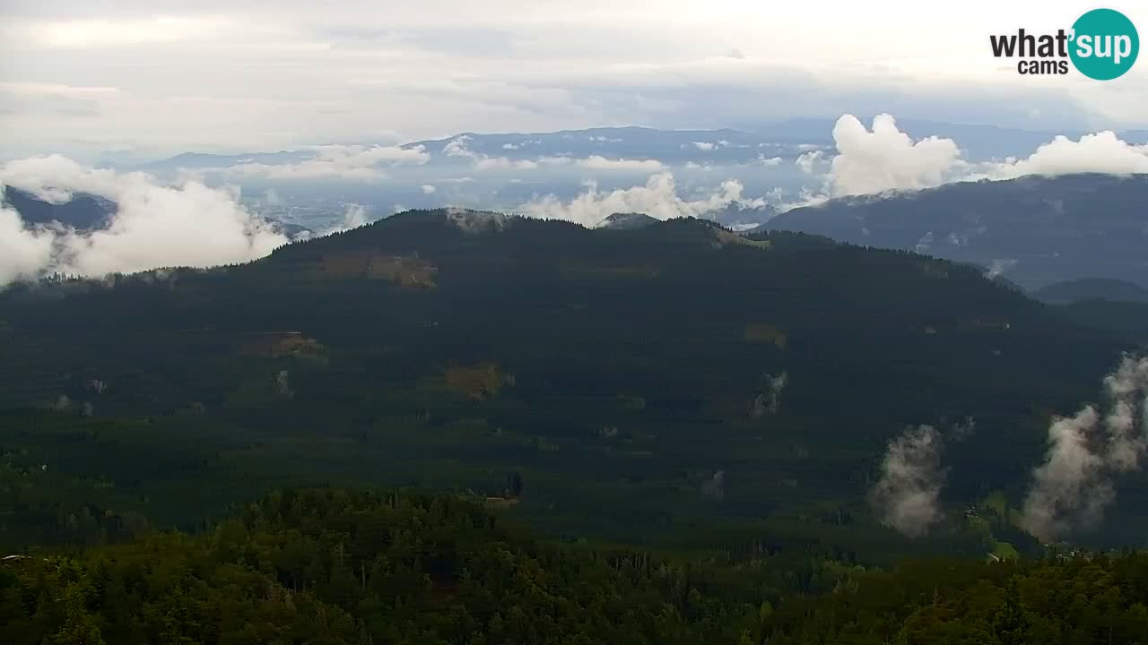 Koča na Golici Webcam (1582 m) – Slowenien