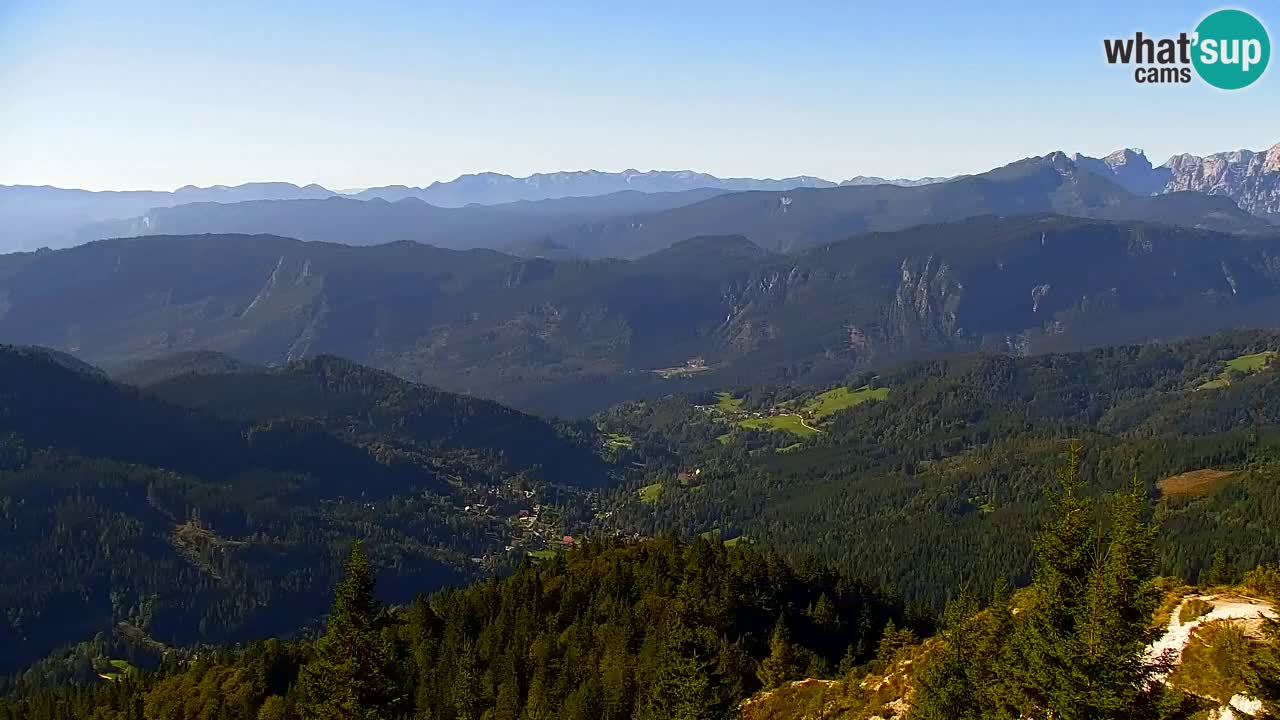 Koča na Golici Webcam (1582 m) – Slowenien