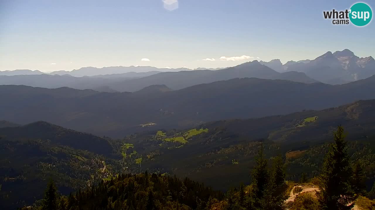 Koča na Golici Webcam (1582 m) – Slowenien