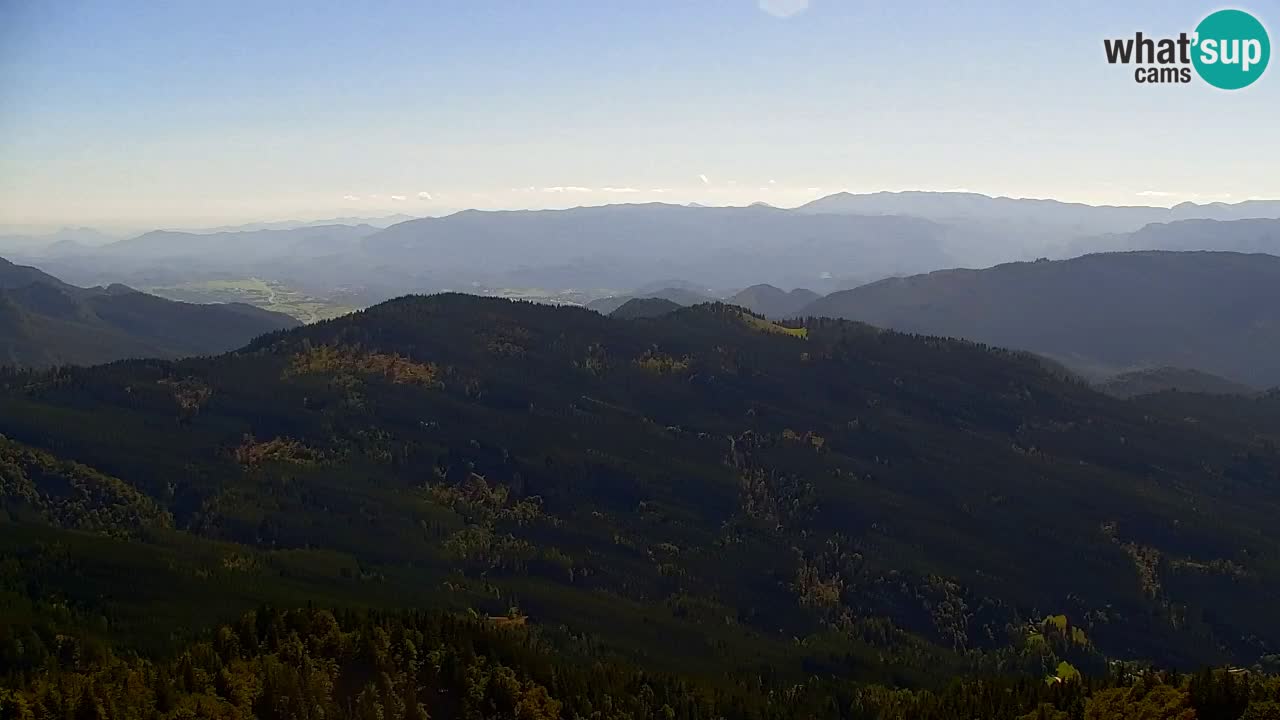 Koča na Golici Webcam (1582 m) – Slowenien