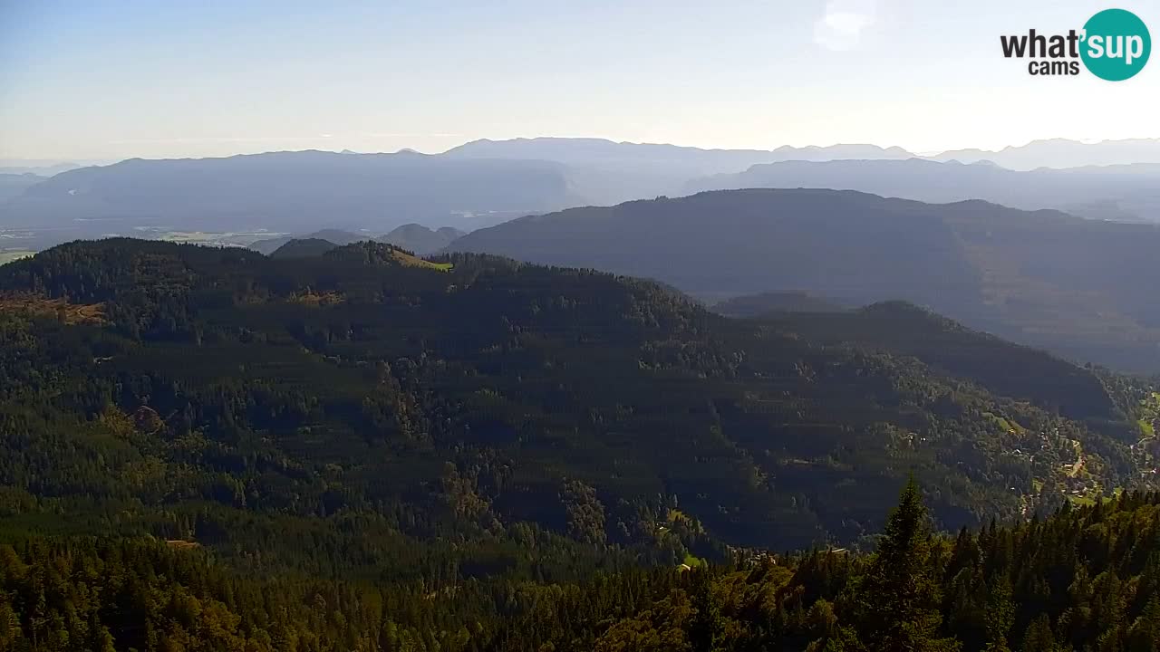 Koča na Golici Webcam (1582 m) – Slowenien