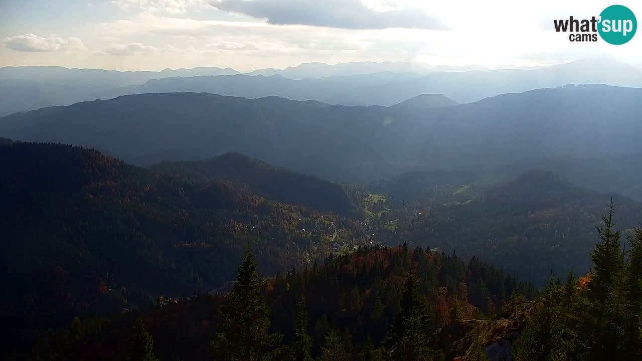 Koča na Golici Webcam (1582 m) – Slowenien