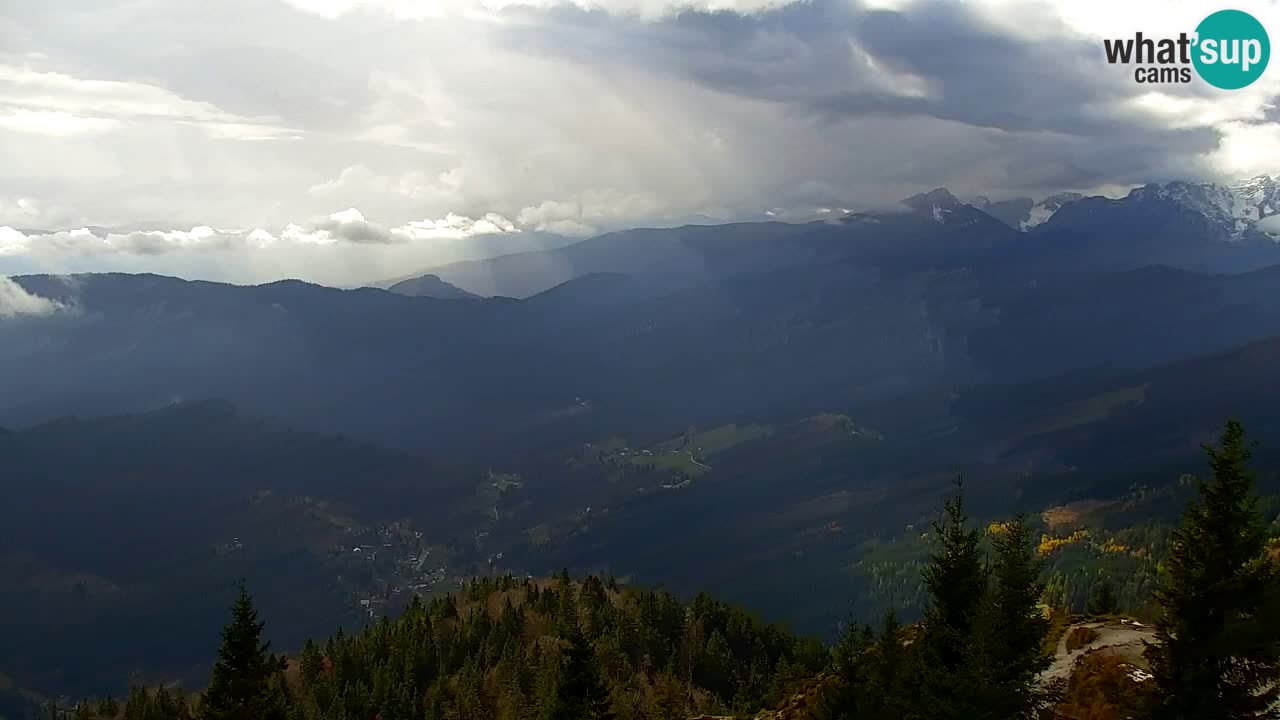 Koča na Golici Webcam (1582 m) – Slowenien
