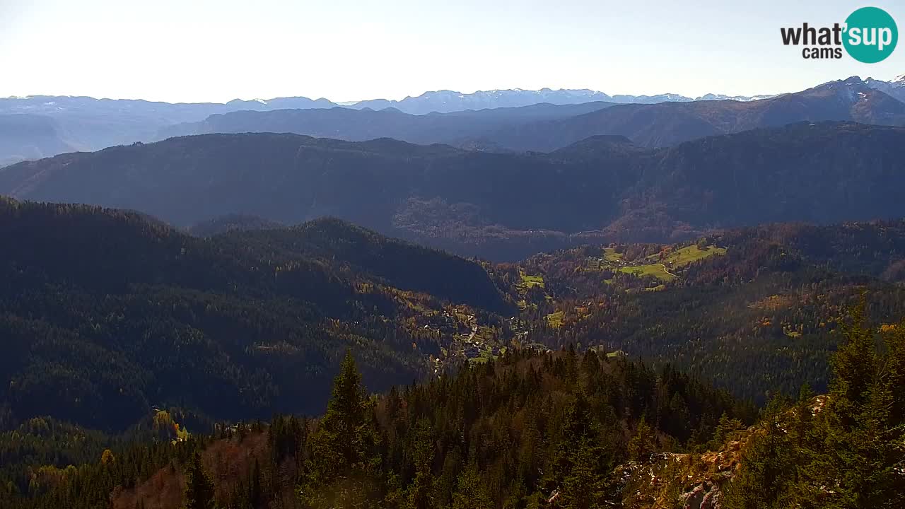 Koča na Golici Webcam (1582 m) – Slowenien