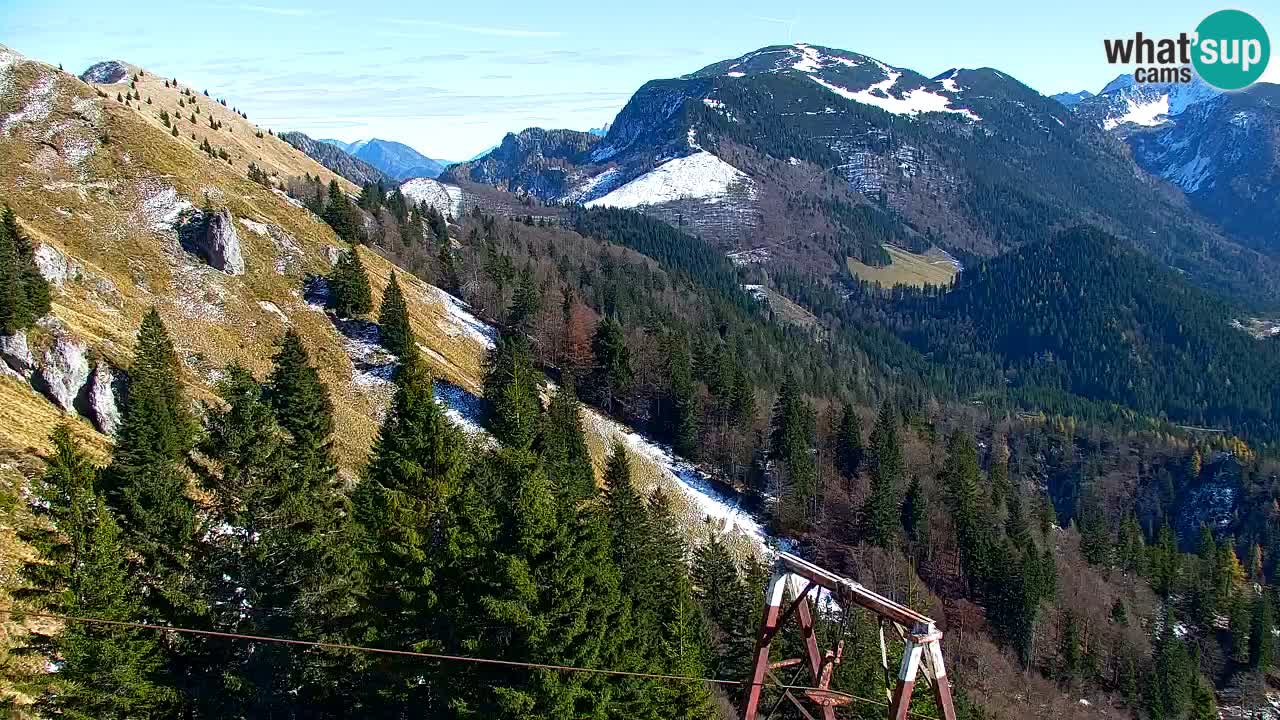 Koča na Golici Webcam (1582 m) – Slowenien
