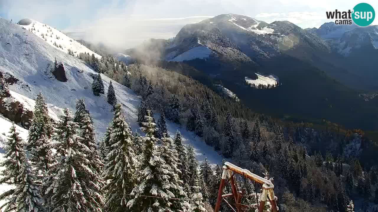 Koča na Golici Webcam (1582 m) – Slowenien