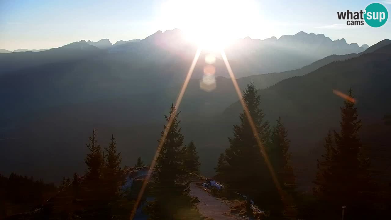 Koča na Golici Webcam (1582 m) – Slowenien