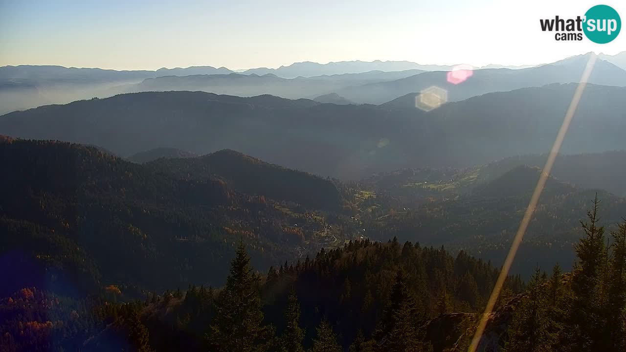 Koča na Golici Webcam (1582 m) – Slowenien