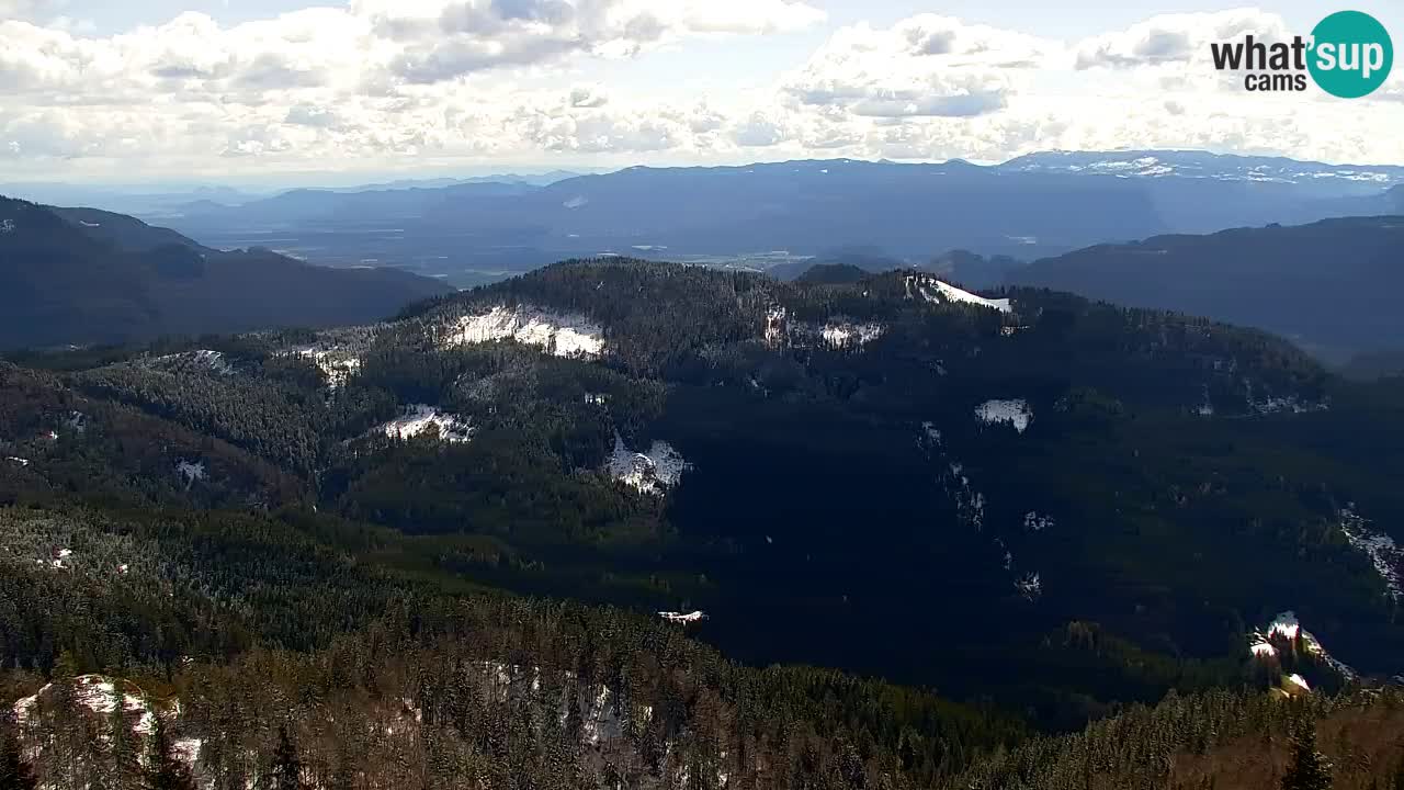 Koča na Golici Webcam (1582 m) – Slowenien