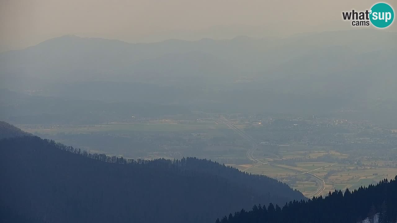 Koča na Golici Webcam (1582 m) – Slowenien