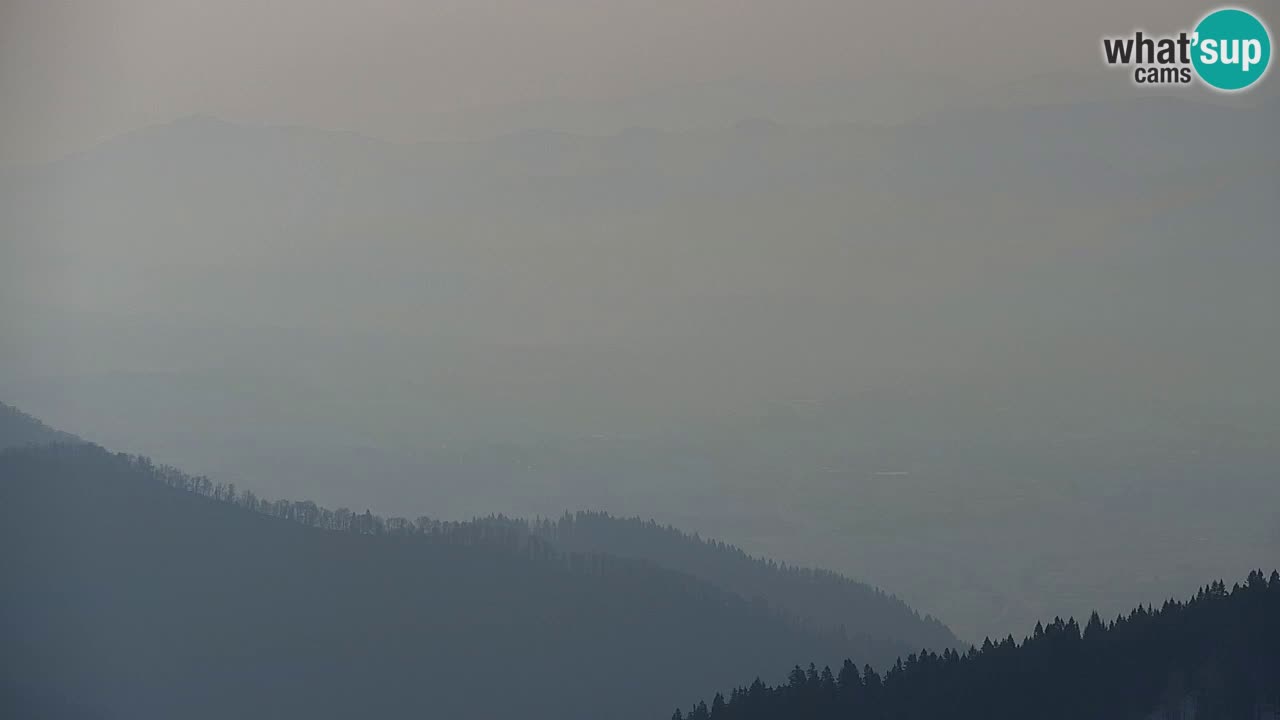 Koča na Golici Webcam (1582 m) – Slowenien