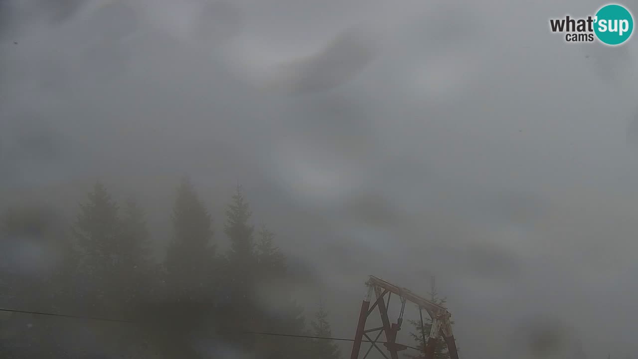 Koča na Golici Webcam (1582 m) – Slowenien