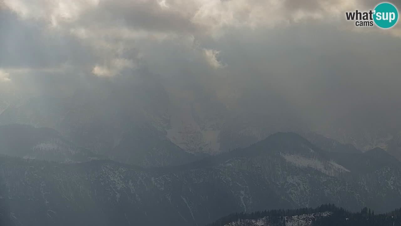 Koča na Golici Webcam (1582 m) – Slowenien