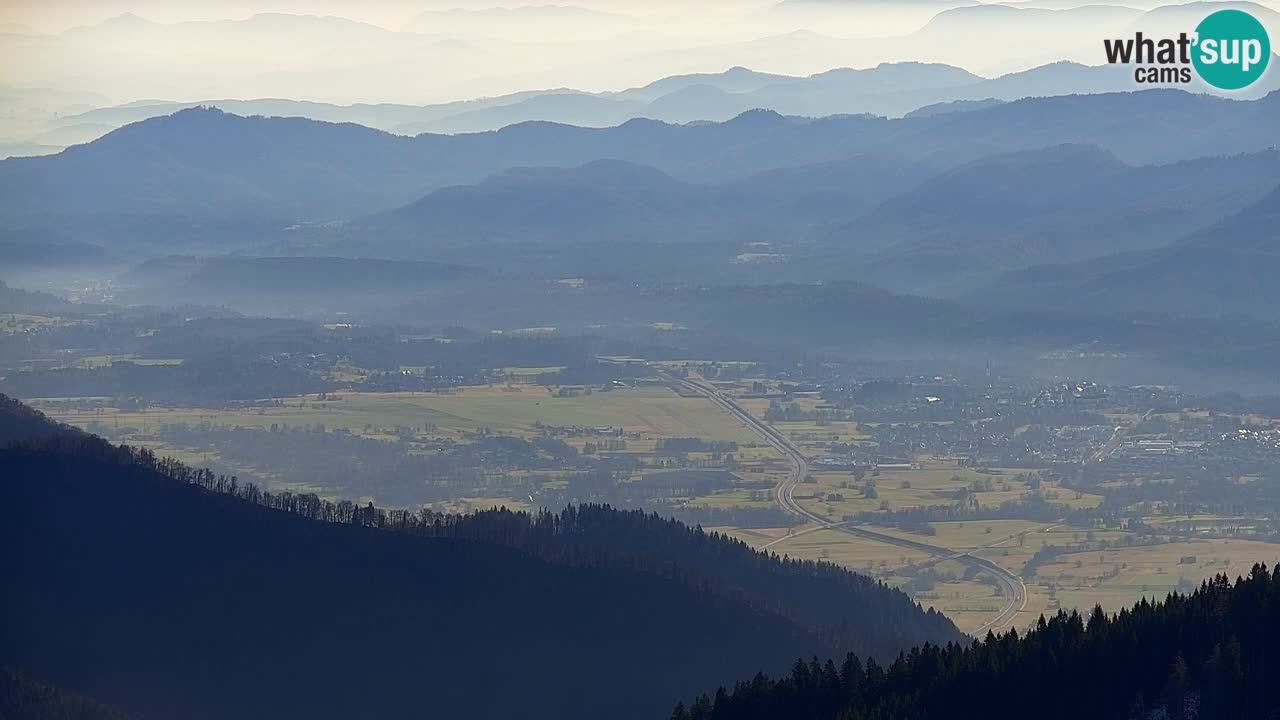 Koča na Golici Webcam (1582 m) – Slowenien