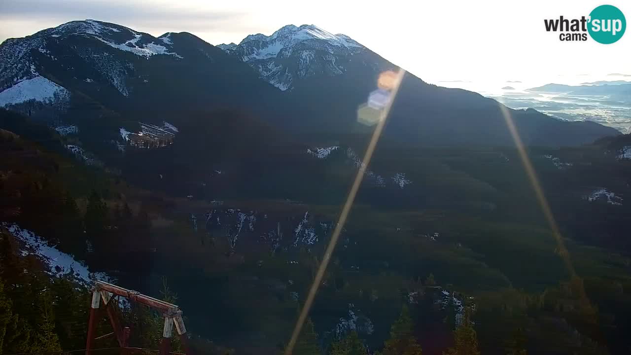 Koča na Golici Webcam (1582 m) – Slowenien