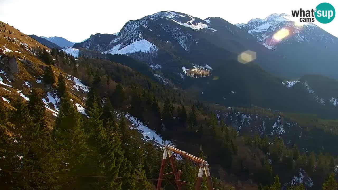 Koča na Golici Webcam (1582 m) – Slowenien