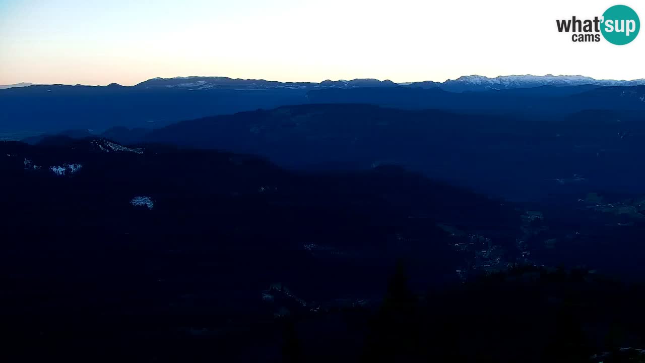 Koča na Golici Webcam (1582 m) – Slowenien