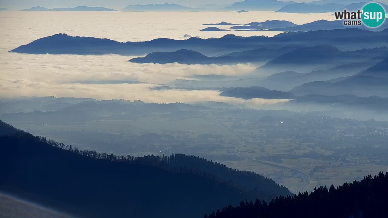 Koča na Golici Webcam (1582 m) – Slowenien