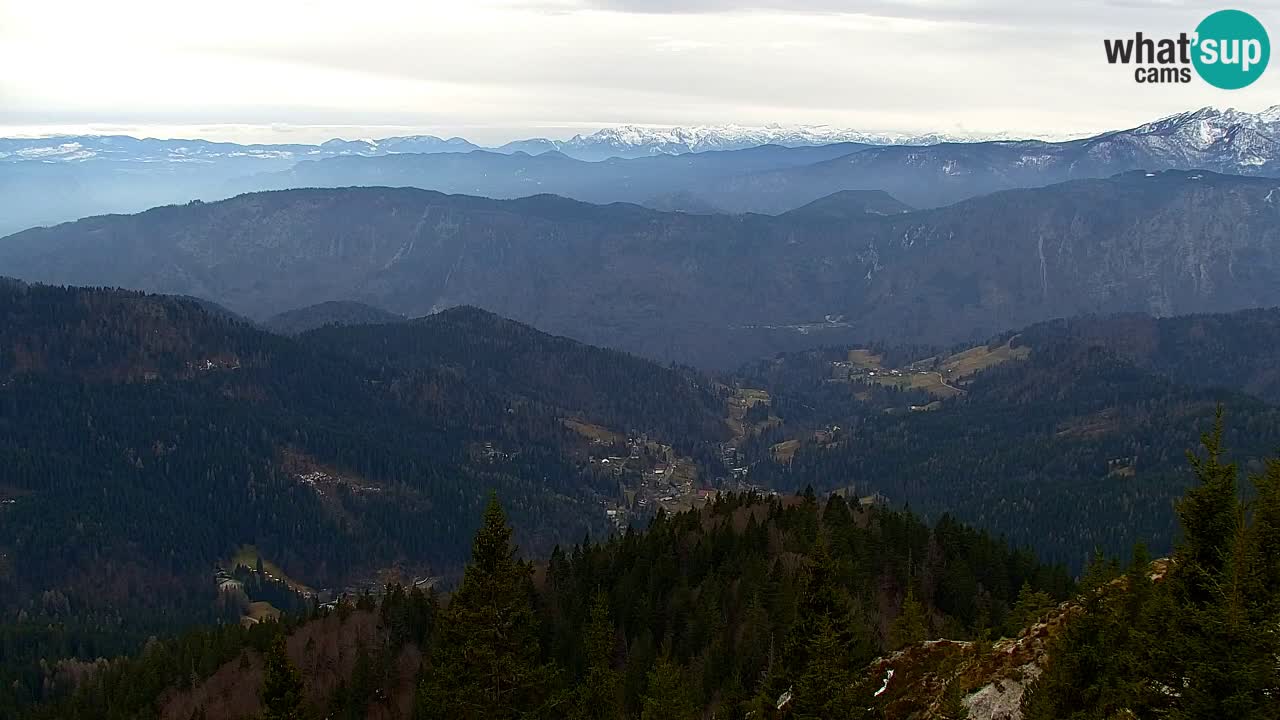 Koča na Golici Webcam (1582 m) – Slowenien