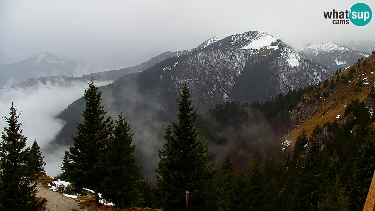 Koča na Golici Webcam (1582 m) – Slowenien