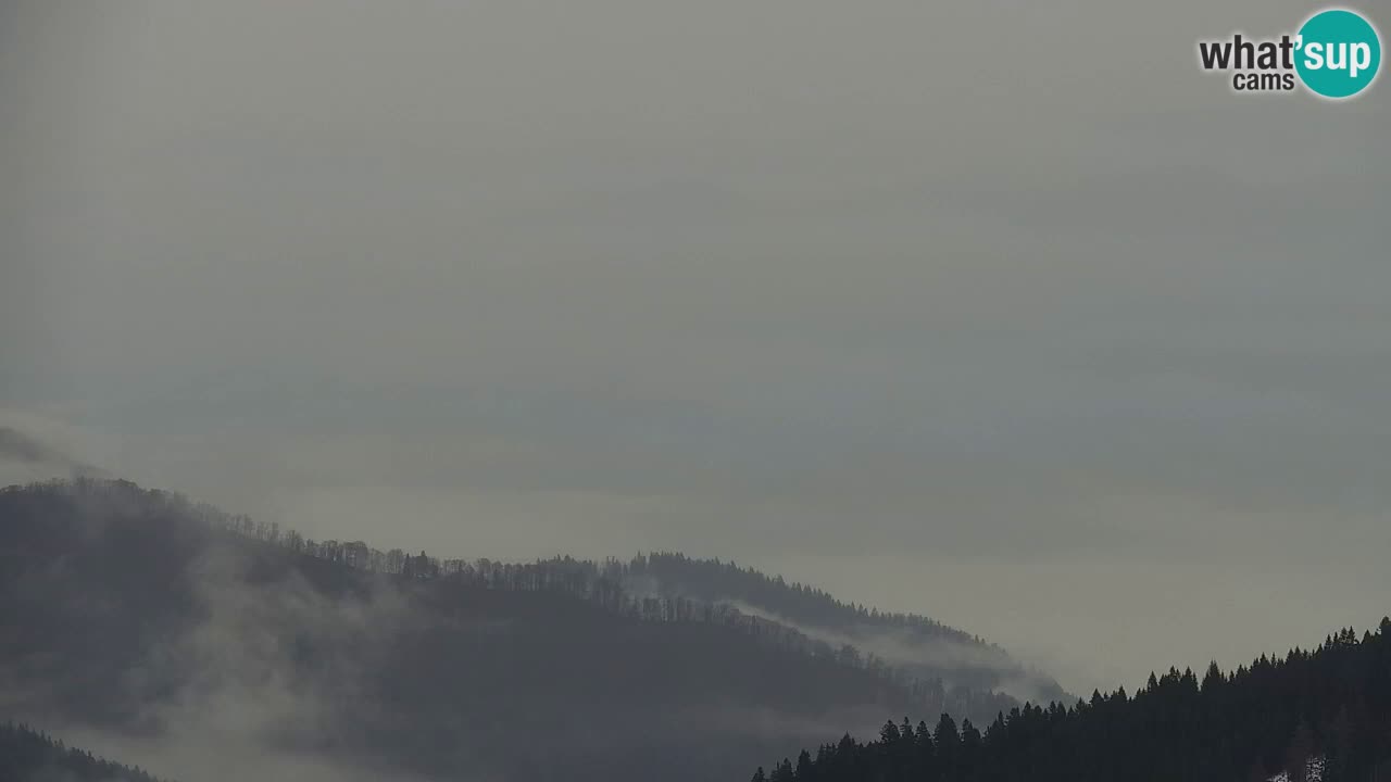 Koča na Golici Webcam (1582 m) – Slowenien
