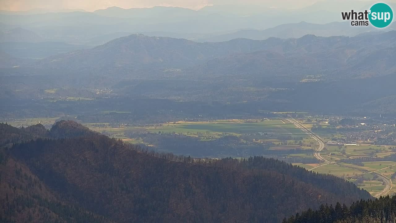 Koča na Golici Webcam (1582 m) – Slowenien