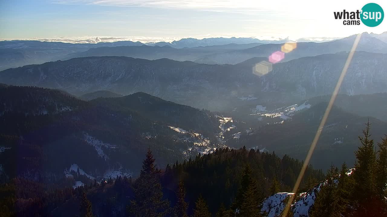 Koča na Golici Webcam (1582 m) – Slowenien