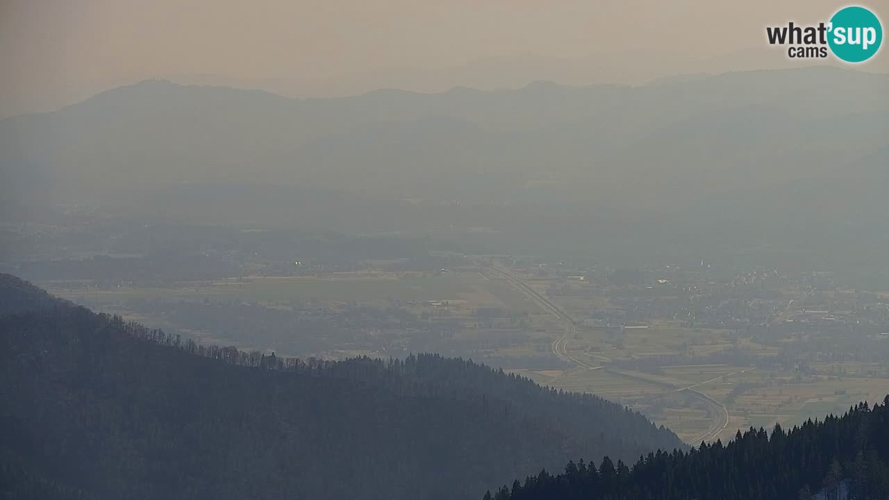 Koča na Golici Webcam (1582 m) – Slowenien