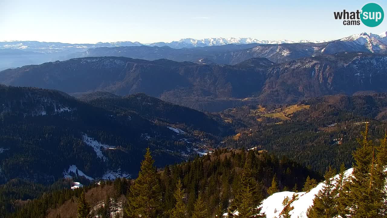 Koča na Golici Webcam (1582 m) – Slowenien